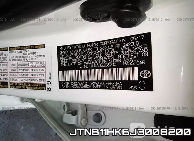 JTNB11HK6J3008200 фото 10