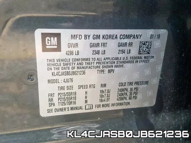 KL4CJASB0JB621236 фото 2