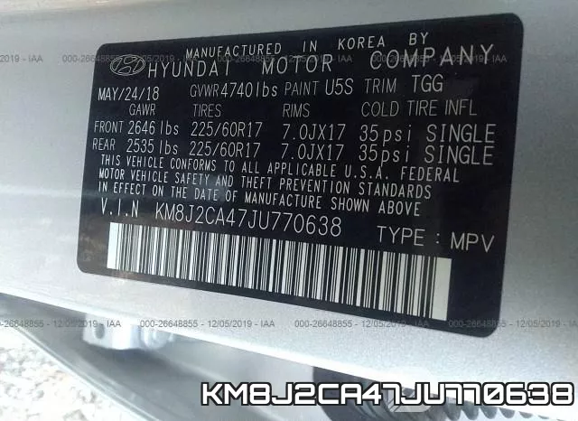 KM8J2CA47JU770638 фото 10