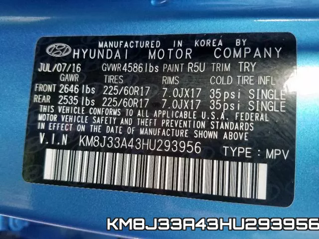 KM8J33A43HU293956 фото 2