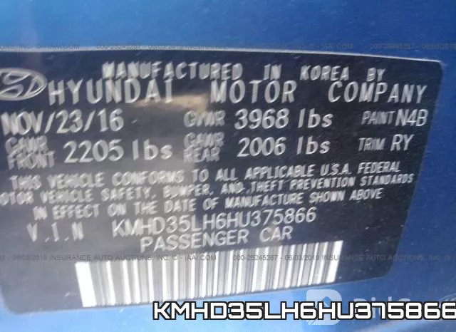 KMHD35LH6HU375866 фото 10