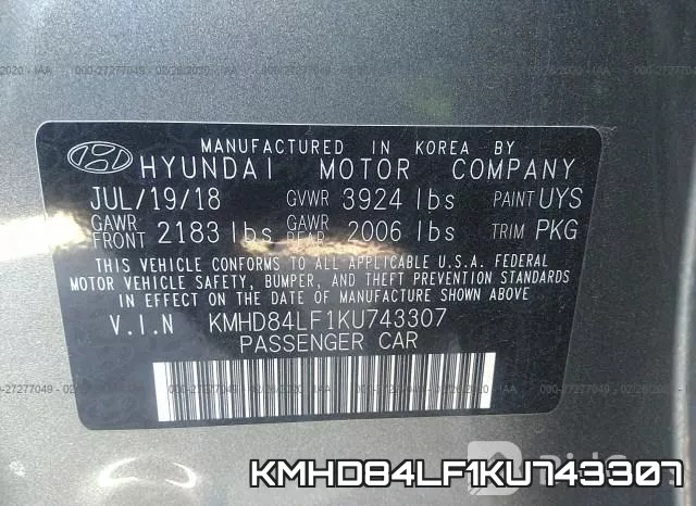 KMHD84LF1KU743307 фото 10