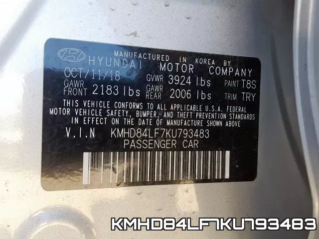 KMHD84LF7KU793483 фото 2