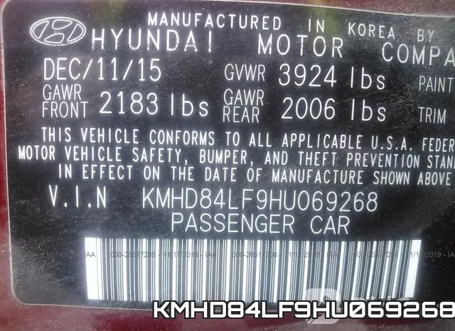 KMHD84LF9HU069268 фото 10