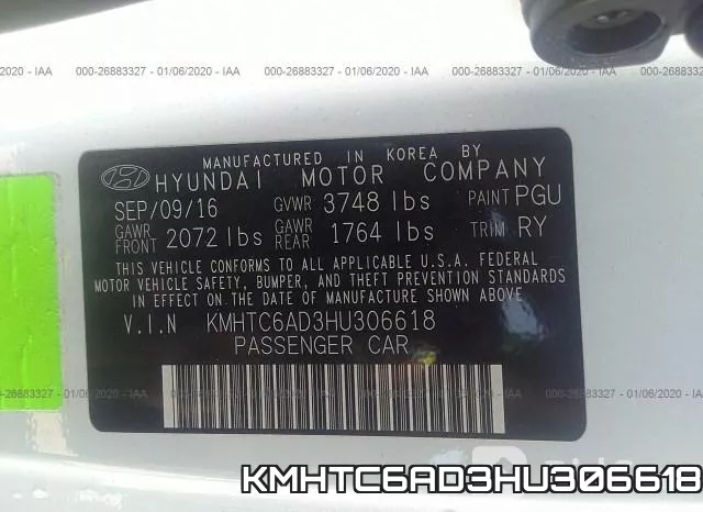 KMHTC6AD3HU306618 фото 10