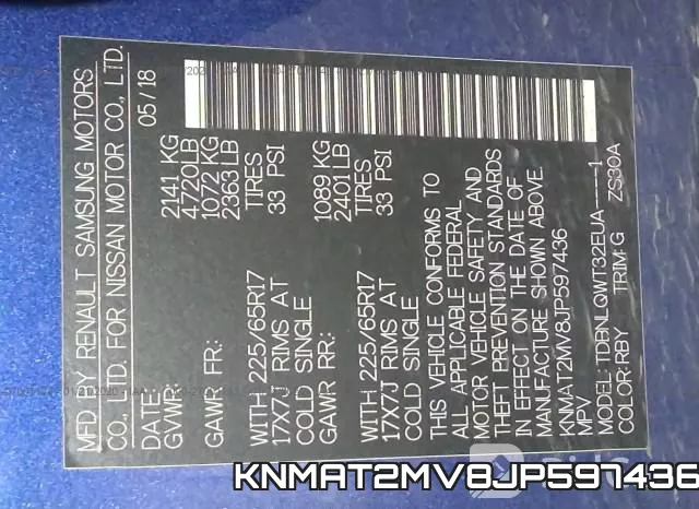KNMAT2MV8JP597436 фото 10