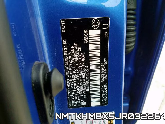 NMTKHMBX5JR032264 фото 2