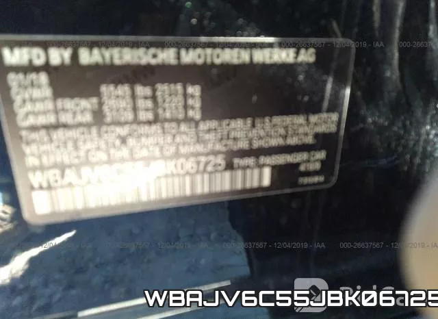 WBAJV6C55JBK06725 фото 10