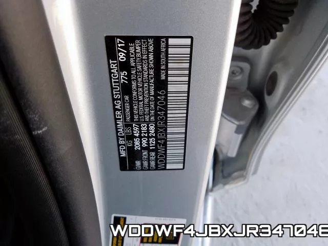 WDDWF4JBXJR347046 фото 2