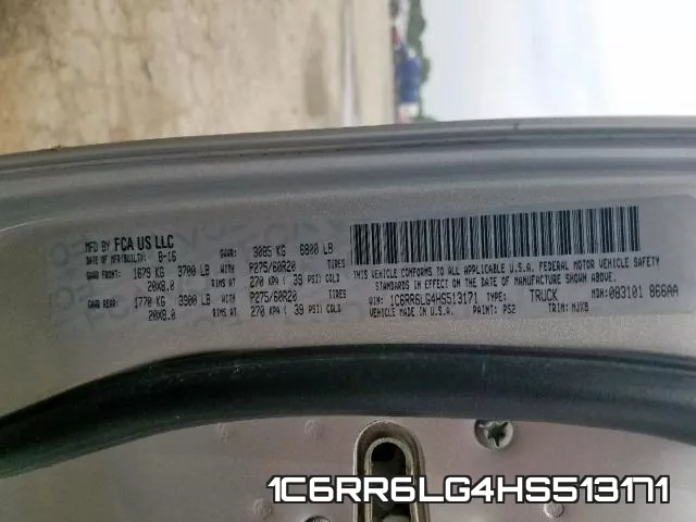 1C6RR6LG4HS513171 фото 2