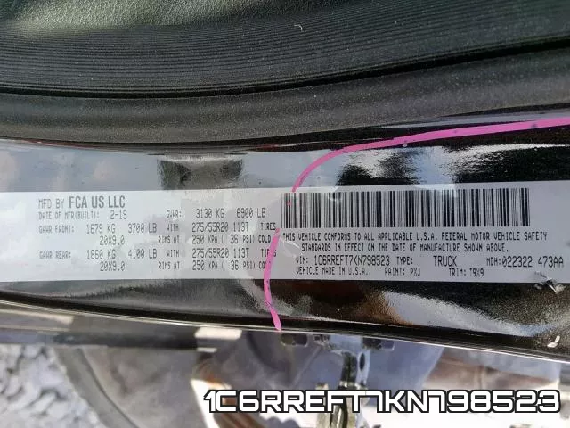 1C6RREFT7KN798523 фото 2