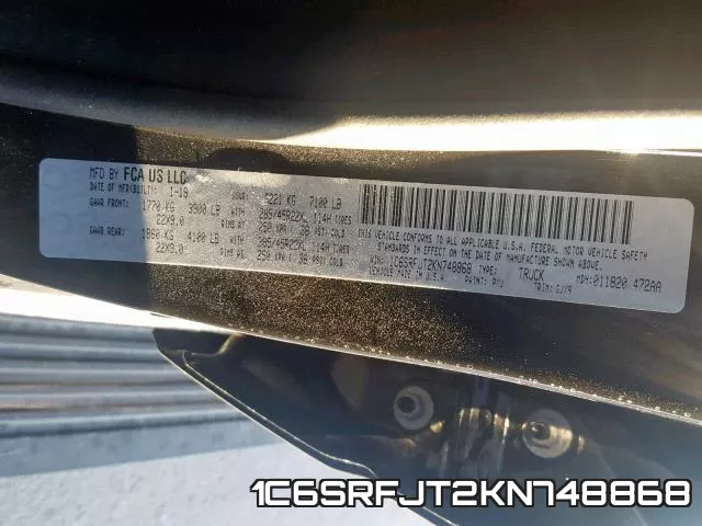 1C6SRFJT2KN748868 фото 2