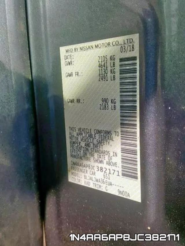 1N4AA6AP8JC382171 фото 2