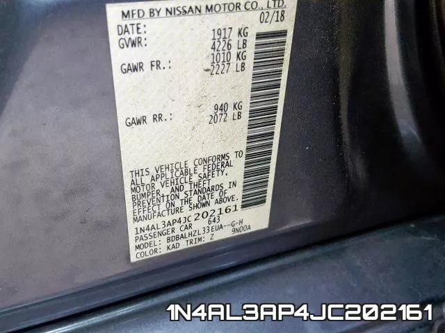 1N4AL3AP4JC202161 фото 2