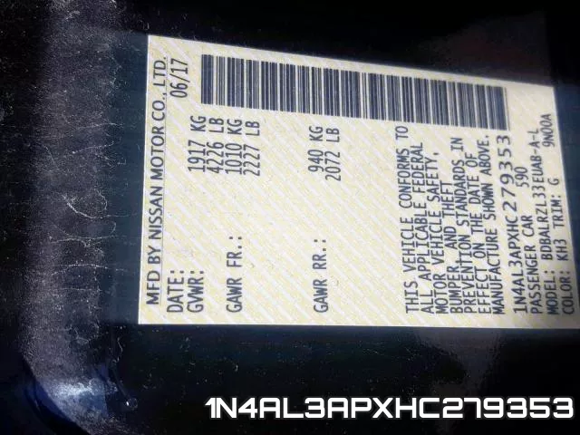 1N4AL3APXHC279353 фото 2