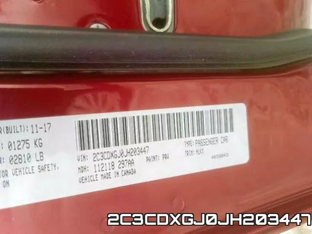 2C3CDXGJ0JH203447 фото 2