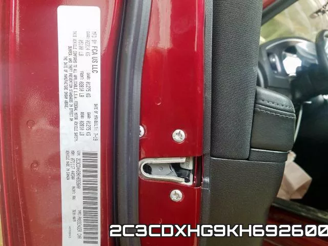 2C3CDXHG9KH692600 фото 2