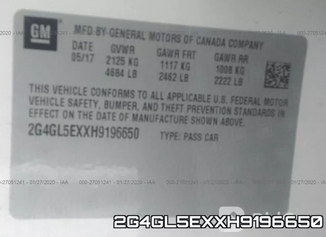 2G4GL5EXXH9196650 фото 10