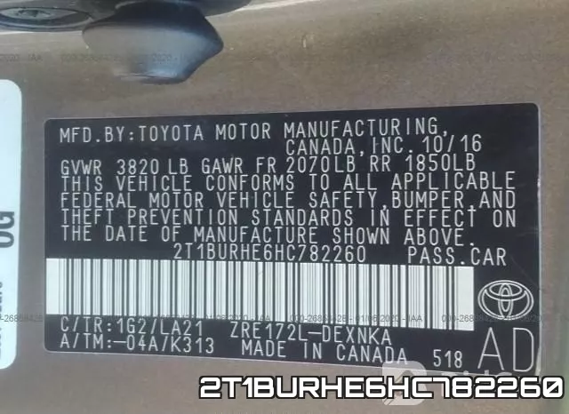 2T1BURHE6HC782260 фото 10