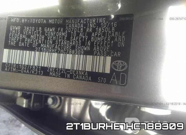 2T1BURHE7HC788309 фото 10