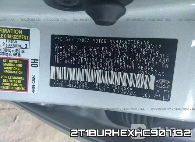 2T1BURHEXHC907132 фото 10