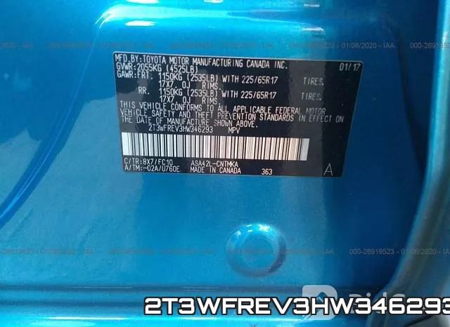 2T3WFREV3HW346293 фото 10