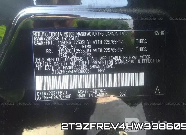 2T3ZFREV4HW338605 фото 10