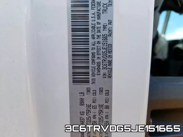 3C6TRVDG5JE151665 фото 2