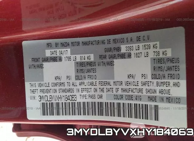 3MYDLBYVXHY184063 фото 10