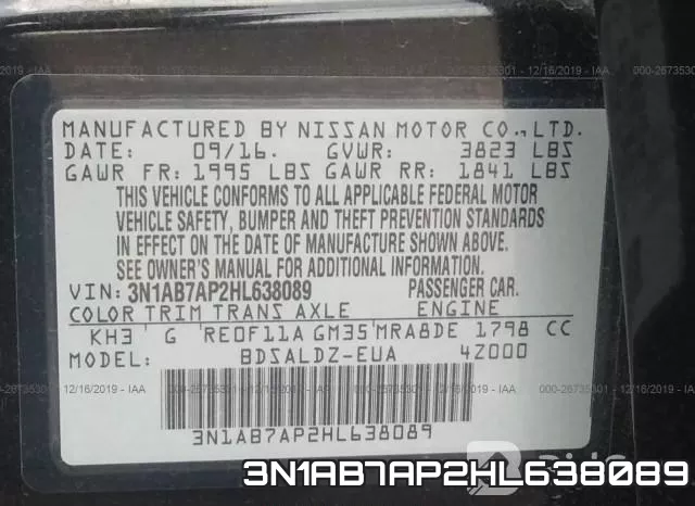 3N1AB7AP2HL638089 фото 10