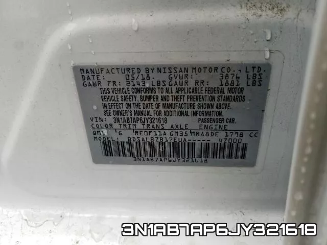 3N1AB7AP6JY321618 фото 2