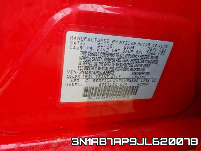 3N1AB7AP9JL620078 фото 2