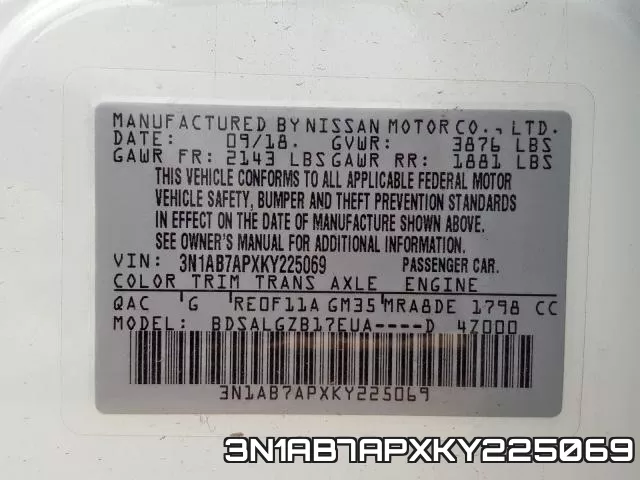 3N1AB7APXKY225069 фото 2