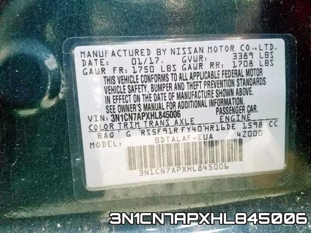 3N1CN7APXHL845006 фото 2