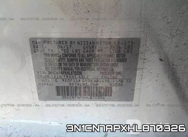 3N1CN7APXHL870326 фото 10