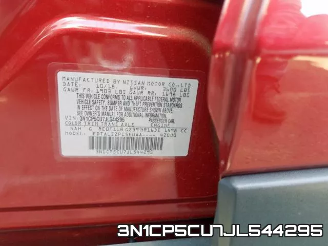 3N1CP5CU7JL544295 фото 2