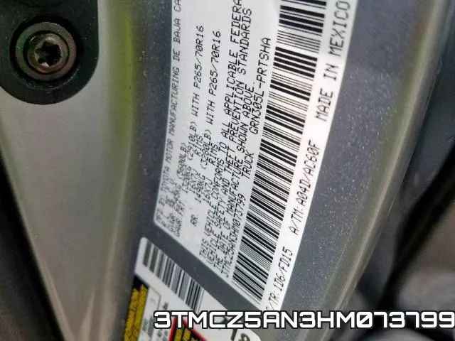 3TMCZ5AN3HM073799 фото 2