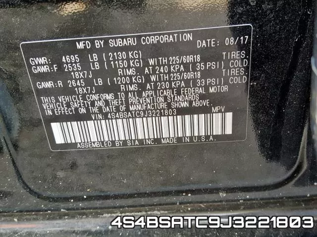 4S4BSATC9J3221803 фото 2