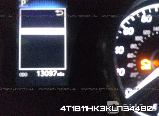 4T1B11HK3KU734480 фото 8