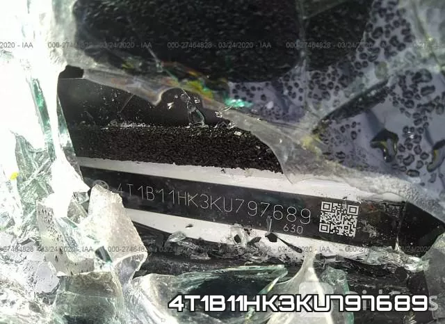 4T1B11HK3KU797689 фото 10