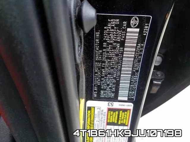 4T1B61HK9JU107198 фото 2