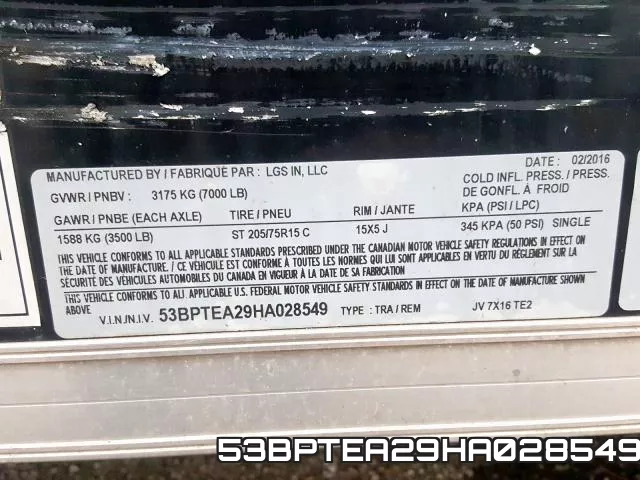 53BPTEA29HA028549 фото 2