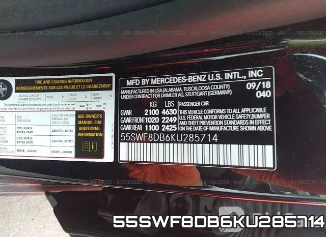 55SWF8DB6KU285714 фото 10