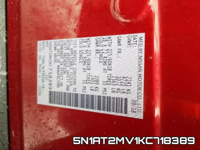 5N1AT2MV1KC718389 фото 2