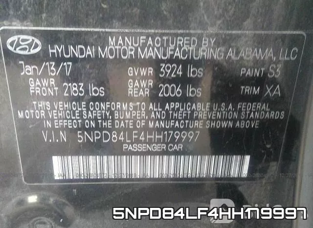 5NPD84LF4HH179997 фото 10