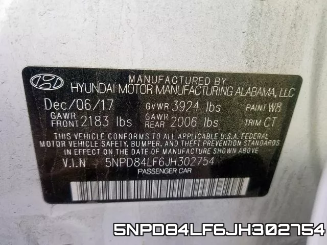 5NPD84LF6JH302754 фото 2