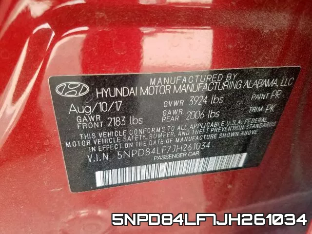 5NPD84LF7JH261034 фото 2