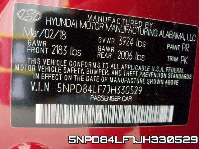5NPD84LF7JH330529 фото 2