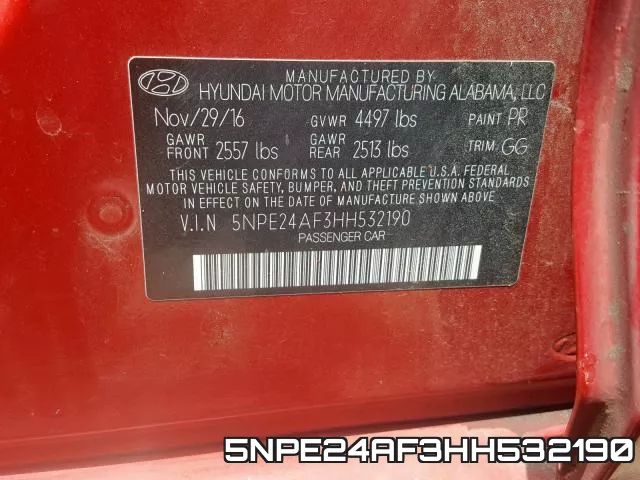 5NPE24AF3HH532190 фото 2