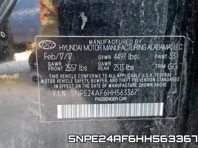 5NPE24AF6HH563367 фото 2